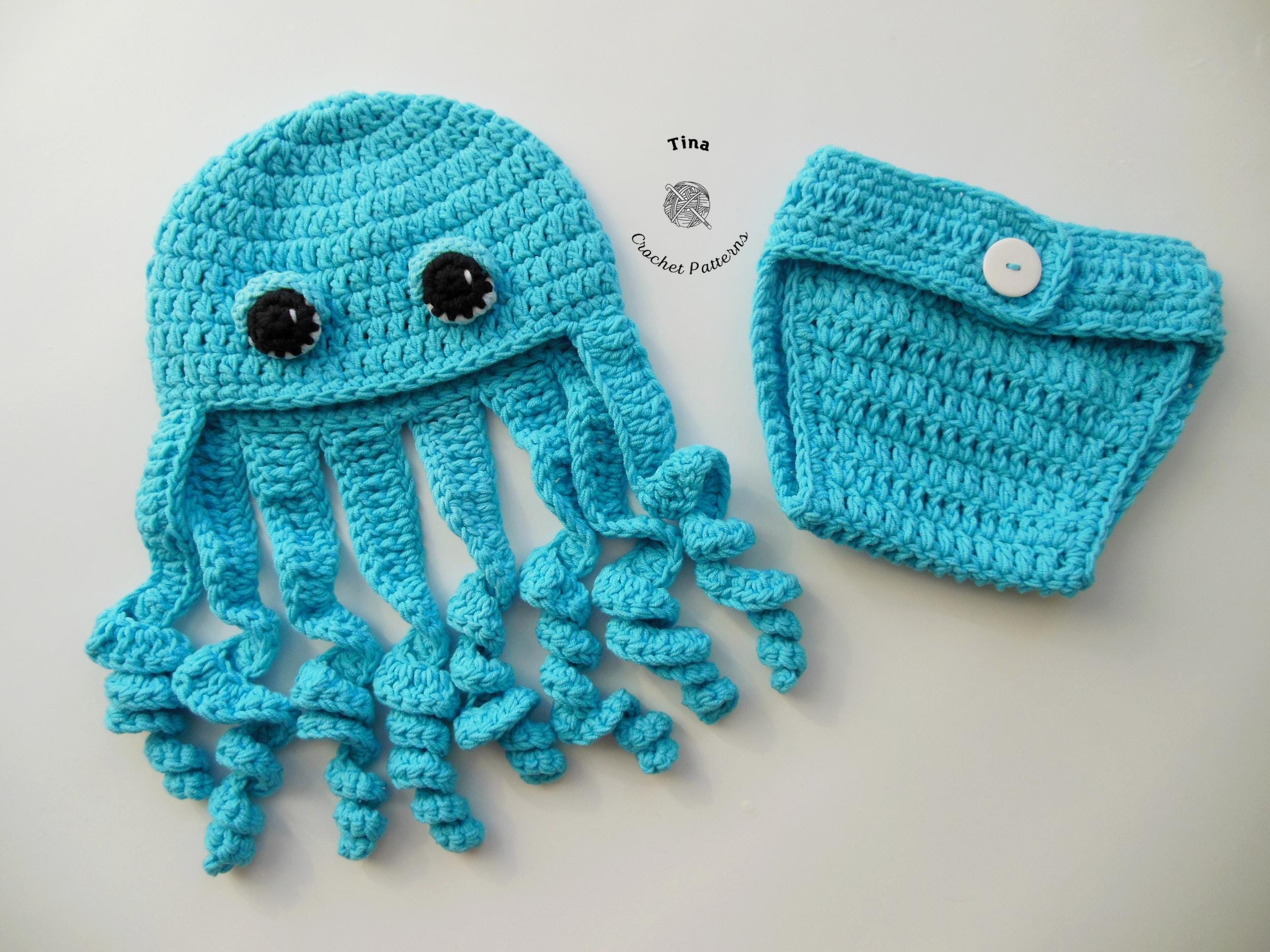 4 Octopus Hat Crochet Patterns for Playful Sea-Creature Style 4 Crochet Pattern Baby Octopus Outfit