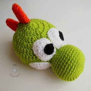 CROCHET PATTERN - Yoshi Hat | Crochet Halloween Beanie | Crochet Character Hat | Sizes from Baby to Adult