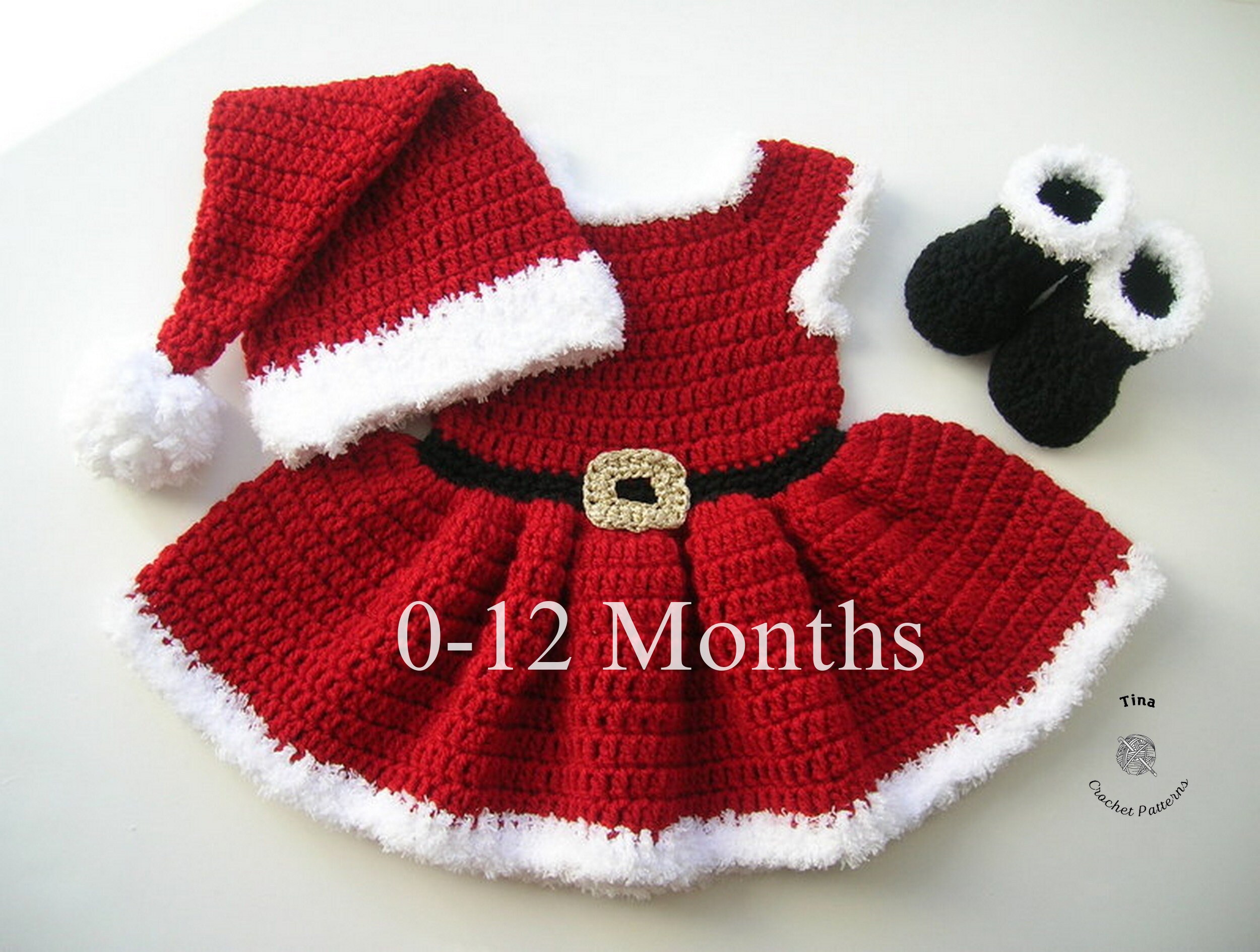 Fairy Baby Set PATTERN ONLY Crochet Sizes: 0-3 Month, 3-6 Month, 6-9 Month,  9-12 Month 