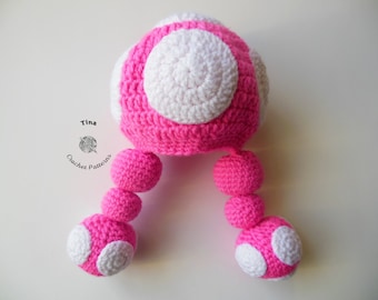 Häkelanleitung Toadette Hut für Halloween Perücke häkeln Muster DIY Geschenk für sie Sofortiger digitaler Download Pdf Größen von Babys bis Erwachsene