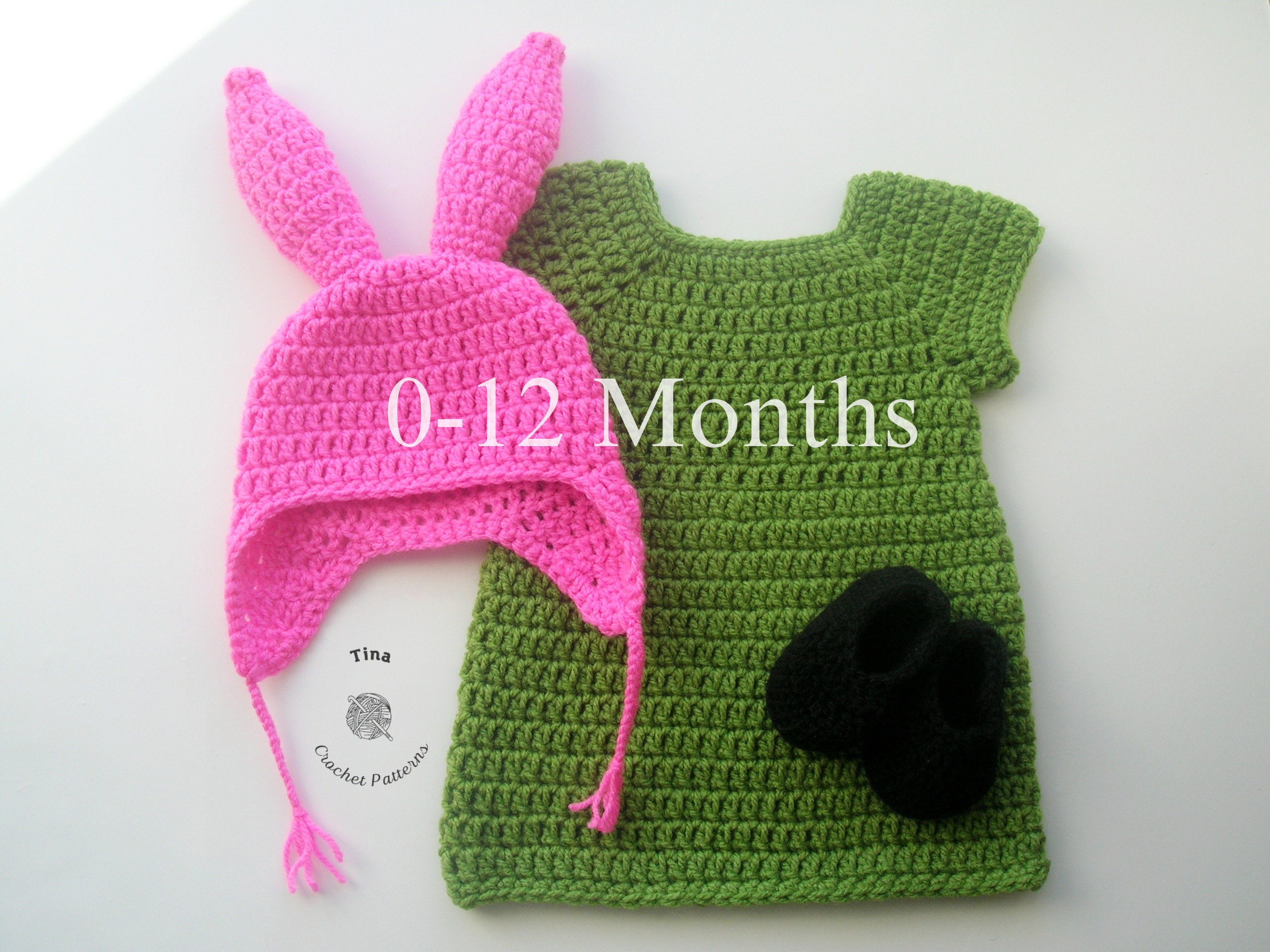 Bob's Burgers Louise Belcher Inspired Crochet Hat Pattern 