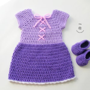 CROCHET PATTERN Baby Princess Halloween Dress in English PDF Pattern Includes Dress and Shoes for Photo Prop | Sizes 0-12 Months