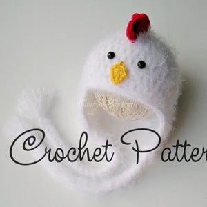SCHEMA ALL'UNCINETTO Modello per cappello da pollo pasquale fai da te Modello facile per principianti di Pasqua Pdf Download digitale istantaneo Taglie da bambino ad adulto