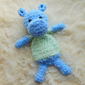 GEHAAKT PATROON - Nijlpaard Lovey, Nijlpaard Snuggler, gehaakt knuffeldier, amigurumi-nijlpaardontwerp, doe-het-zelfknuffel, gemakkelijk beginnerspatroon