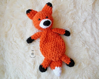 CROCHET PATTERN | Fox Lovey, Stuffed Animal Amigurumi, Easy Beginner PDF