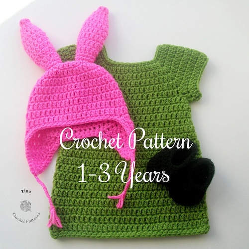 green dress pink bunny ears Combo: Cosplay Pink Bunny Hat + Green Dress