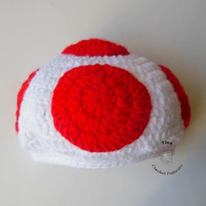 SCHEMA ALL'UNCINETTO - Cappello a forma di fungo per Halloween e accessorio fotografico / Schema PDF facile in inglese / Taglie da neonato ad adulto