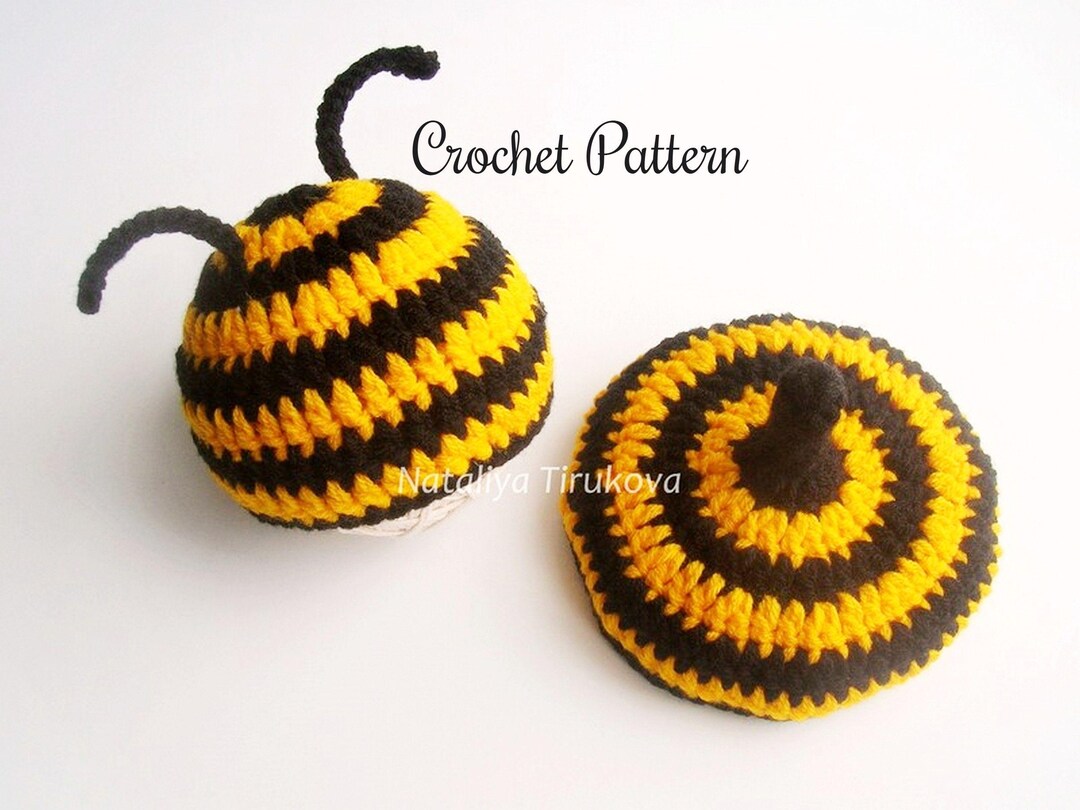CROCHET PATTERN Bumble Bee Hat and Diaper Cover Easy PDF in English ...
