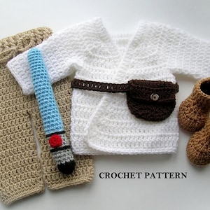 CROCHET PATTERN | Baby Luke Costume, Photo Prop, Halloween Costume, Shower Gift, PDF Download | Sizes 0–12 Months