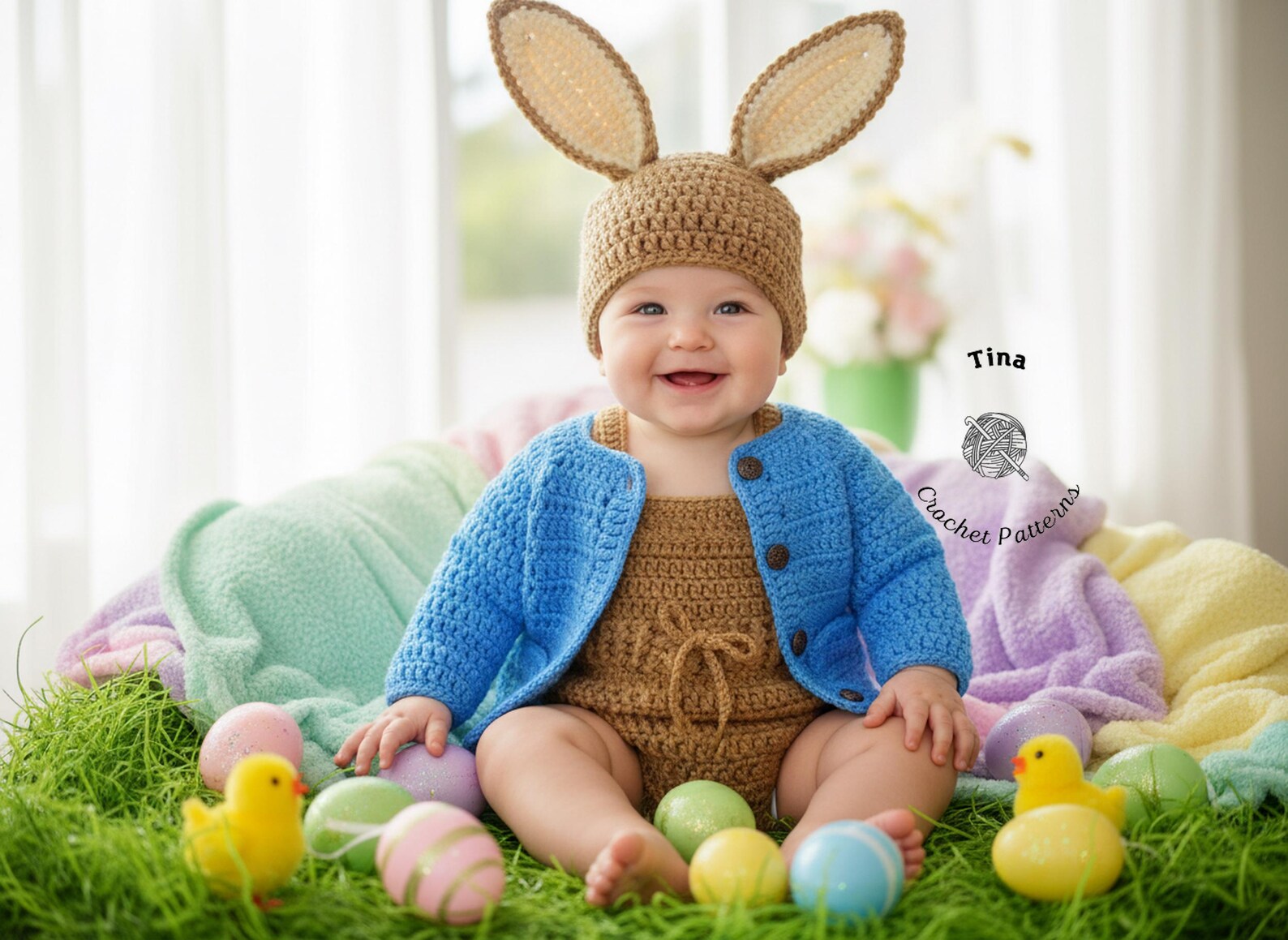 CROCHET PATTERN | Baby Rabbit Costume: Hat, Shirt and Romper, Halloween ...