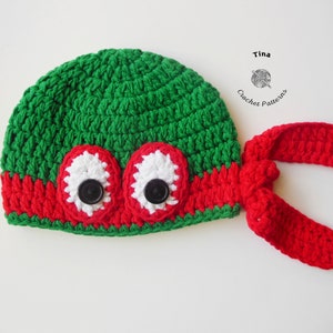 CROCHET PATTERN - Turtle Hat | Crochet Halloween Beanie | Crochet Character Hat | Sizes from Baby to Adult