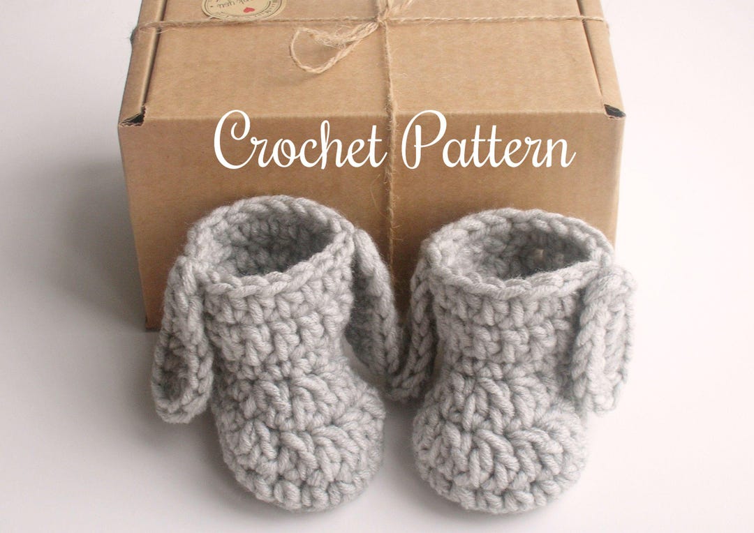 CROCHET PATTERN | Baby Bunny Booties, Easter Shoes, Slippers, Easy PDF ...