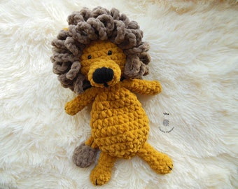 CROCHET Lion PATTERN - Leo the Lion Plush Snuggler | Crochet Lion Toy | Lion Amigurumi | Easy Crochet | Crochet Animal