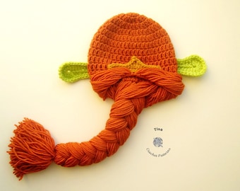 WZÓR NA SZYDEŁKO | Peruka księżniczki, kapelusz na Halloween, rekwizyt do zdjęć, prezent na baby shower, pobierz plik PDF, łatwy | Rozmiary od niemowlęcego do dorosłego