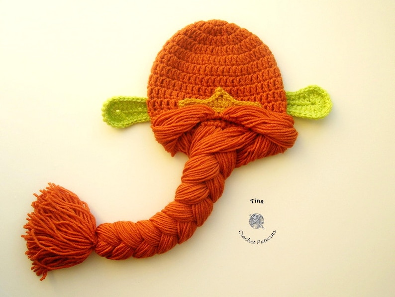 CROCHET PATTERN | Princess Wig, Halloween Hat, Photo Prop, Shower Gift, PDF Download, Easy | Sizes from Baby to Adult image 1