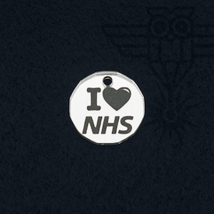 1 ofI Love NHS Shopping Trolley cart token 12 sided coin pound fob Lobster Key Ring