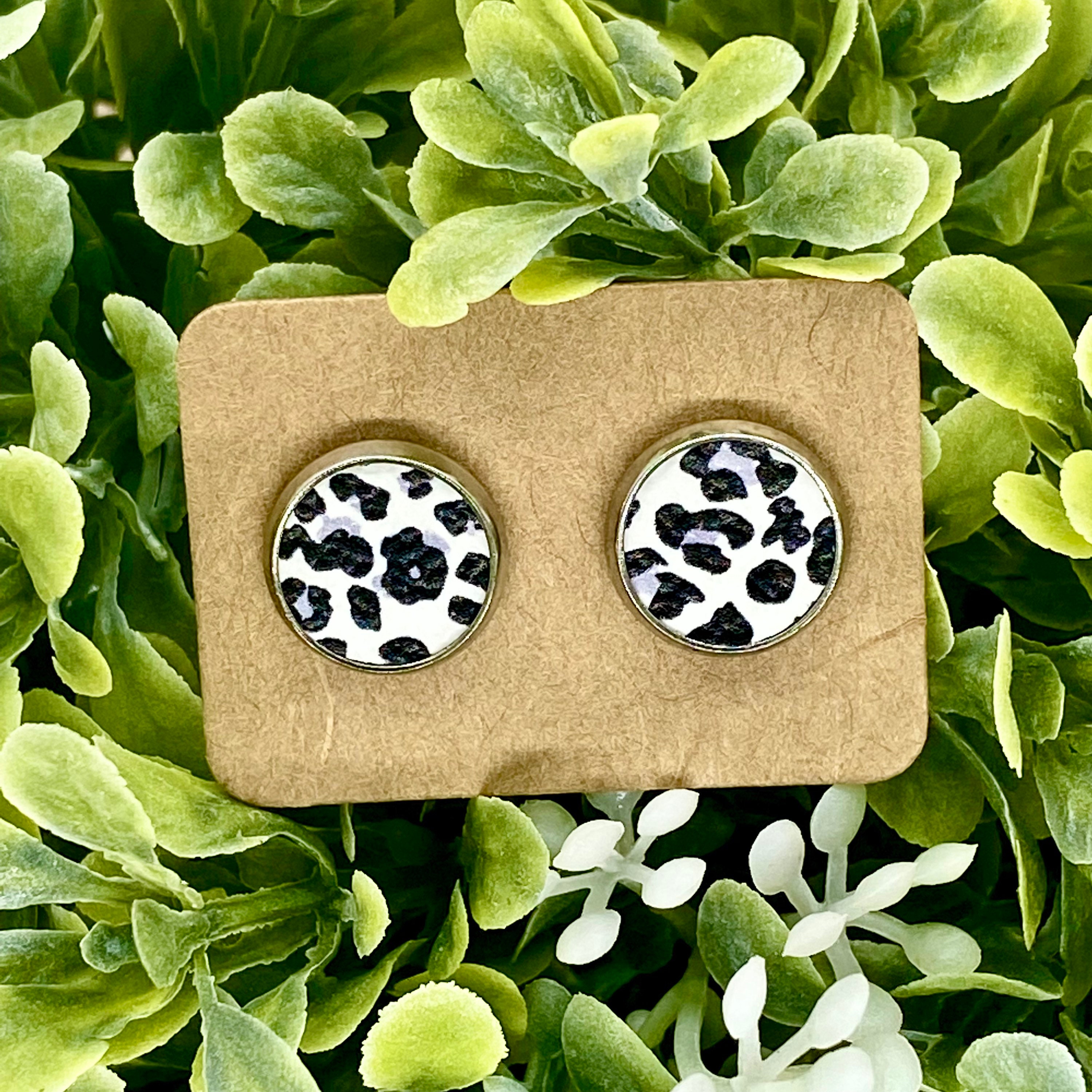 Leopard Earrings Leopard Print Leopard Studs Stud Earrings