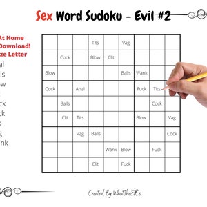 insults sudoku printable instant download brain puzzles etsy