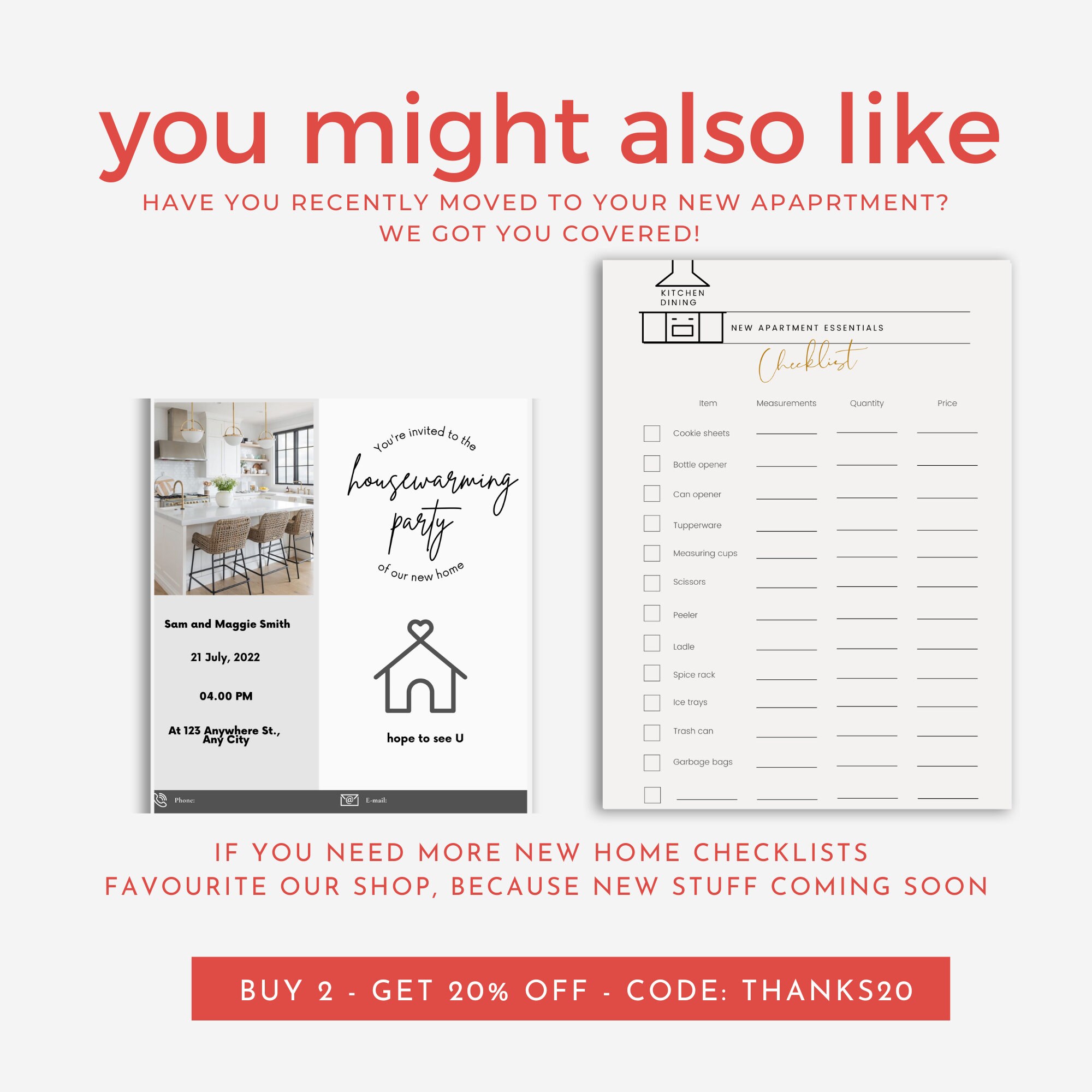 New Home Checklist Bathroom Essentials Shopping List to Our Etsy