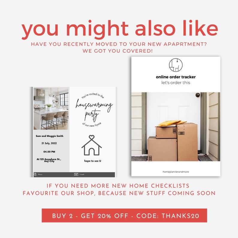 Kitchen Essentials New Home Checklist Shopping List to Our Etsy