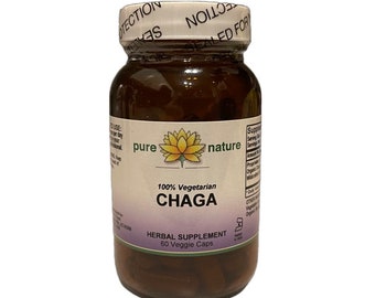 Organic Chaga Mushroom - 60 Capsules