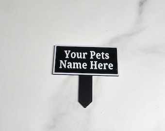 Personalized name sign with post for Jumping Spiders, Velvet Spiders, Tarantulas, Mantids, & small reptiles!Small 2"