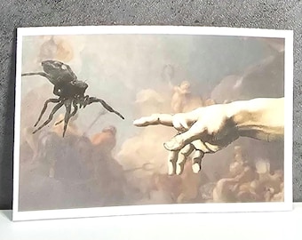 Sticker-Jumping Spider (The creation of a jumping spider), 3 inch Matte