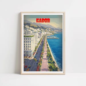 Poster Nador Marocco – Stampa costiera con tocco mediterraneo | Arte murale stampata in stile viaggio