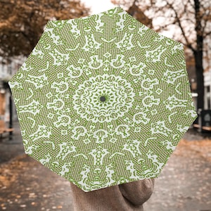 Green Sensation Automatic Folding Umbrella