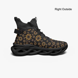 Zapatillas deportivas de malla de punto con rebote de caña alta Flower Boomtelyah