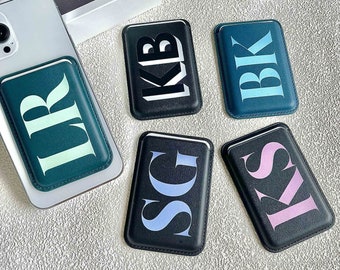 Personalized MagSafe Wallet, Phone Wallet Card Holder, Card Wallet Magnet, Gift For Him Gift For Her Custom Gift Christmas