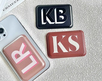 Personalized MagSafe Wallet, Phone Wallet Card Holder, Card Wallet Magnet, Gift For Him Gift For Her Custom Gift Christmas