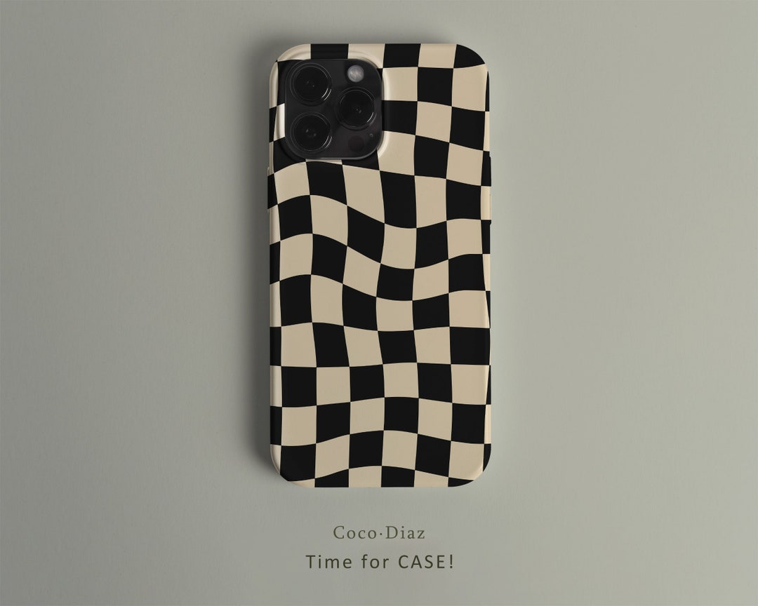 IPhone 16 Case Cover, Checkerboard iPhone 16 15 14 13 12 11 Pro Plus ...