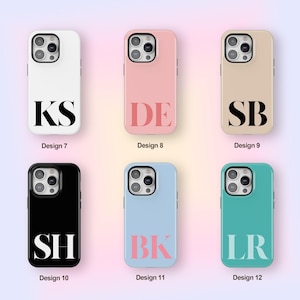 Personalisierte Name iPhone 16 Pro Hülle, Monogramm Anfang iPhone 15 14 13 12 11 Pro Plus Pro Max Hülle, iPhone X Xs Xr Hülle