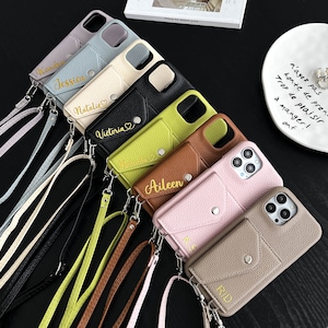 Funda personalizada para iPhone 16, funda de piel tipo cartera personalizada para iPhone, tarjetero, funda para iPhone 16, 15, 11, 12, 13, 14 Pro Max