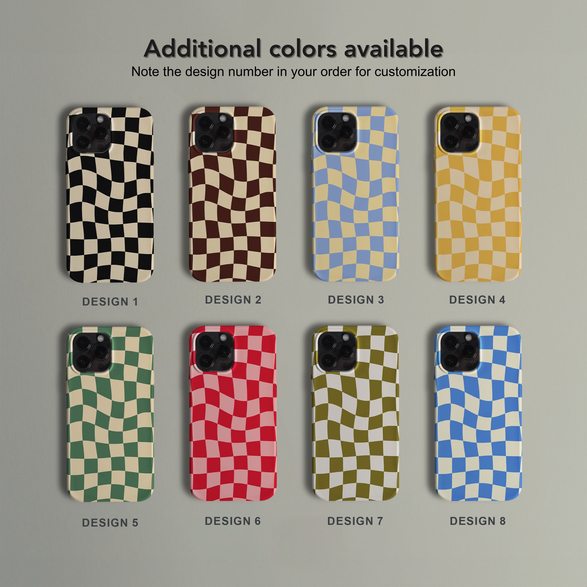 IPhone 16 Case Cover, Checkerboard iPhone 16 15 14 13 12 11