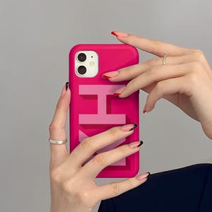 Personalized iPhone 17 Case, Monogram Initial iPhone 17 14 13 12 11 Pro Plus Pro Max Case, iPhone X Xs Xr Case