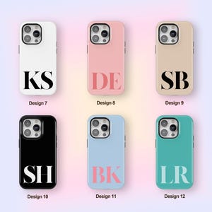 Personalized Name iPhone 17 Pro Case, Monogram Initial iPhone 17 14 13 12 11 Pro Plus Pro Max Case, iPhone X Xs Xr Case