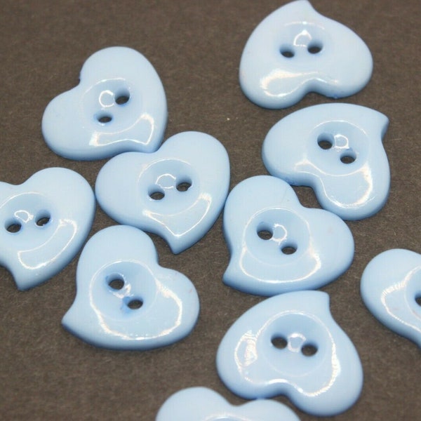 20mm pcs resin heart-shaped baby sewing buttons  various colours x10