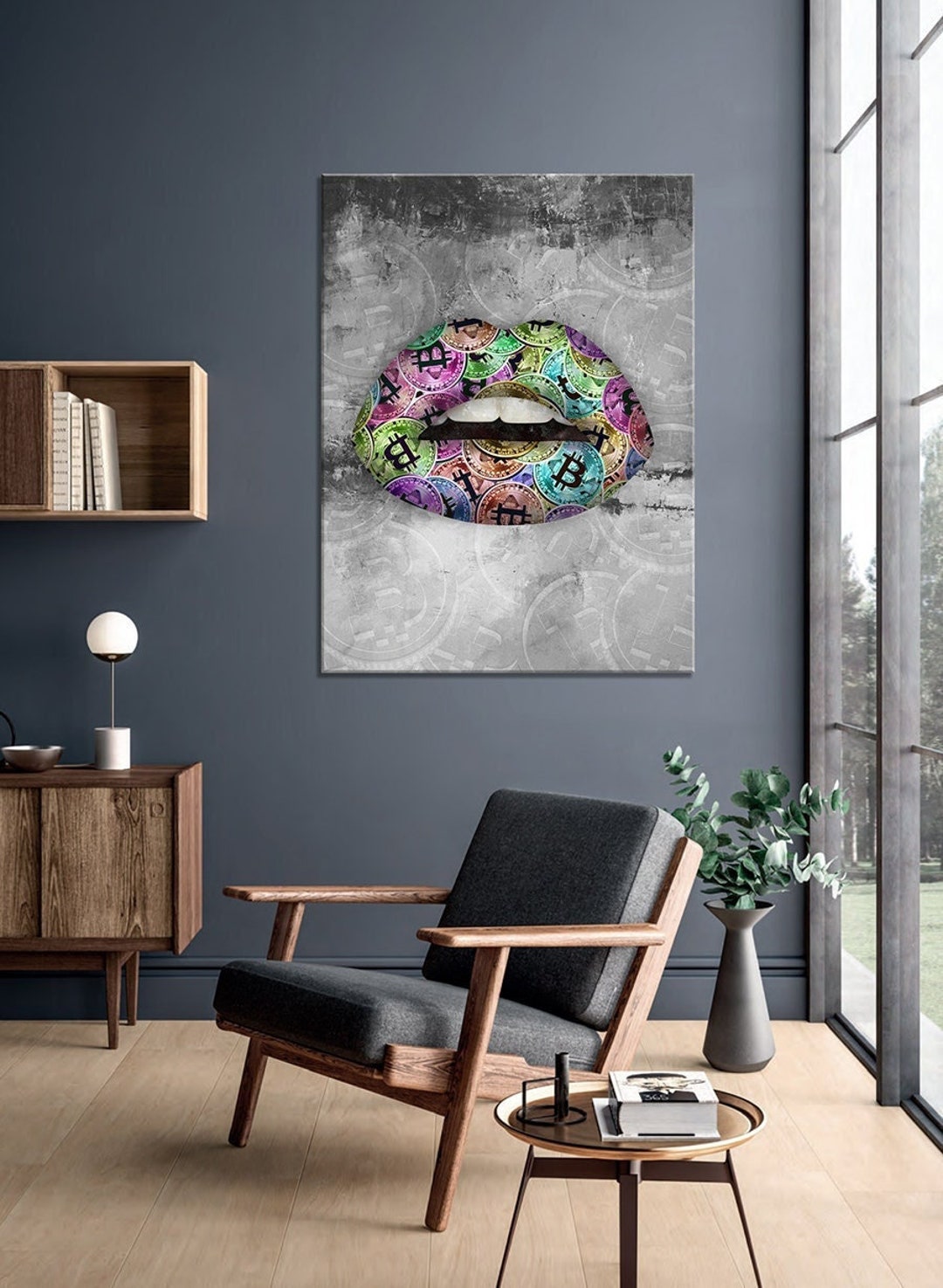 Bitcoin Bull To The Moon 暗号 暗号通貨 ウォールペイント プリントアート 壁装飾 Bitcoin アート 送料無料 最高品質  生涯保証 - Etsy 日本