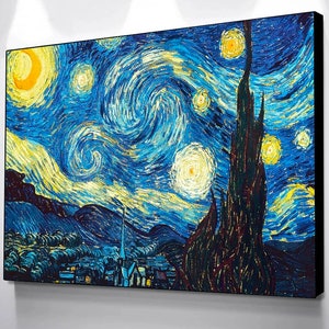Van Gogh Berühmte Gemälde Druck Leinwand Gemälde Mandelblüte Sternenhimmel Wand Bild Reproduktion Impressionist Kunstwerk Poster