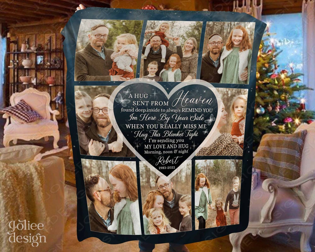 Personalized Memorial Blankets With Pictures of Loss of Etsy