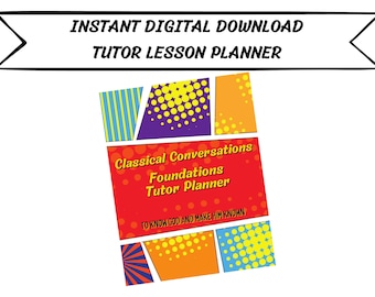 Foundations Tutor Lesson Planner {Digital Download} - Comic Book Theme