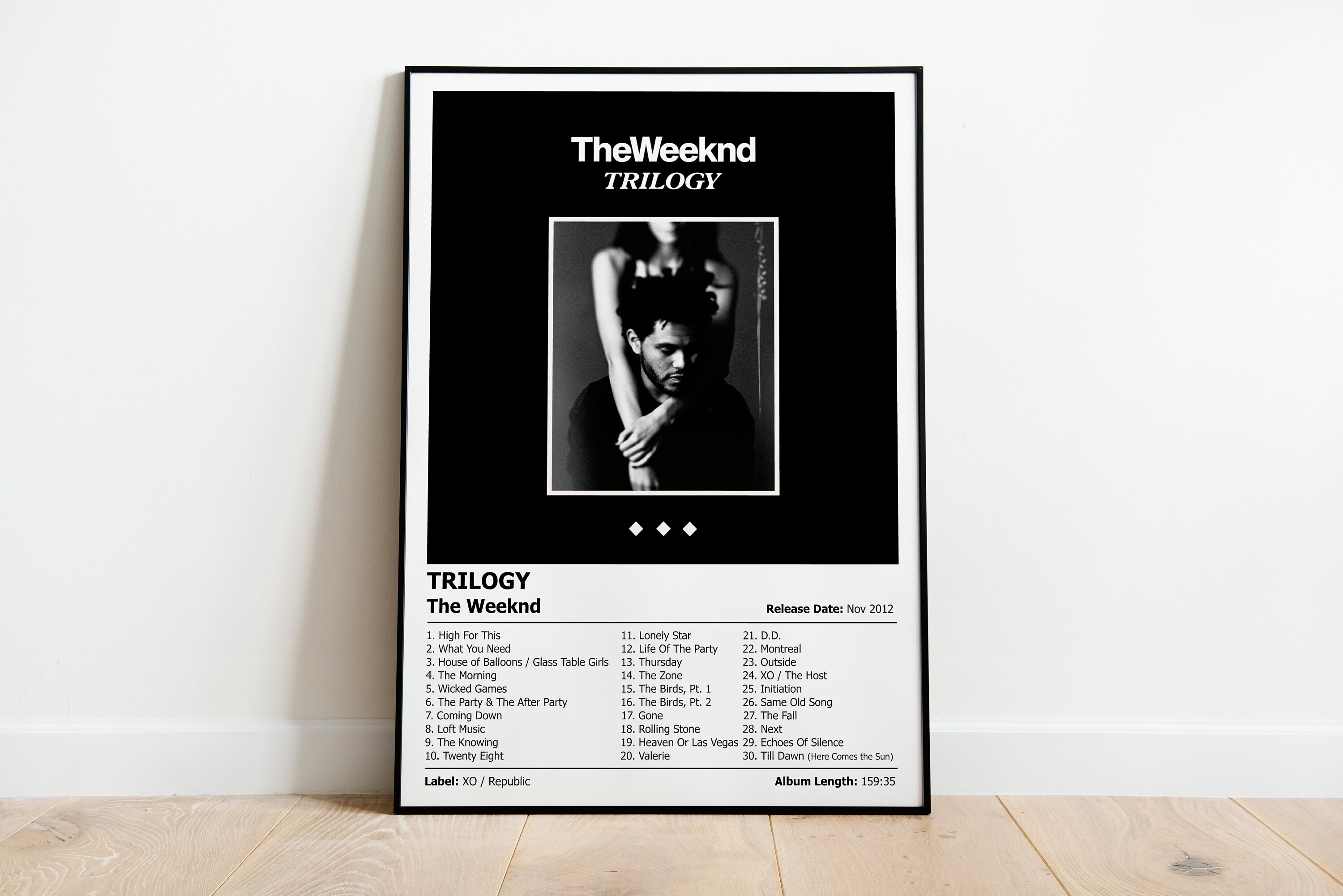 THE WEEKND Trilogy Album Cover Print Poster Wall Art Artwork A4, A3, A2 &  A1 Sizes Availabe - Etsy UK
