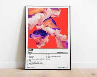 BICEP - Isles - Album Cover Print Poster | Wall Art | Artwork | A4, A3, A2 & A1 sizes availabe