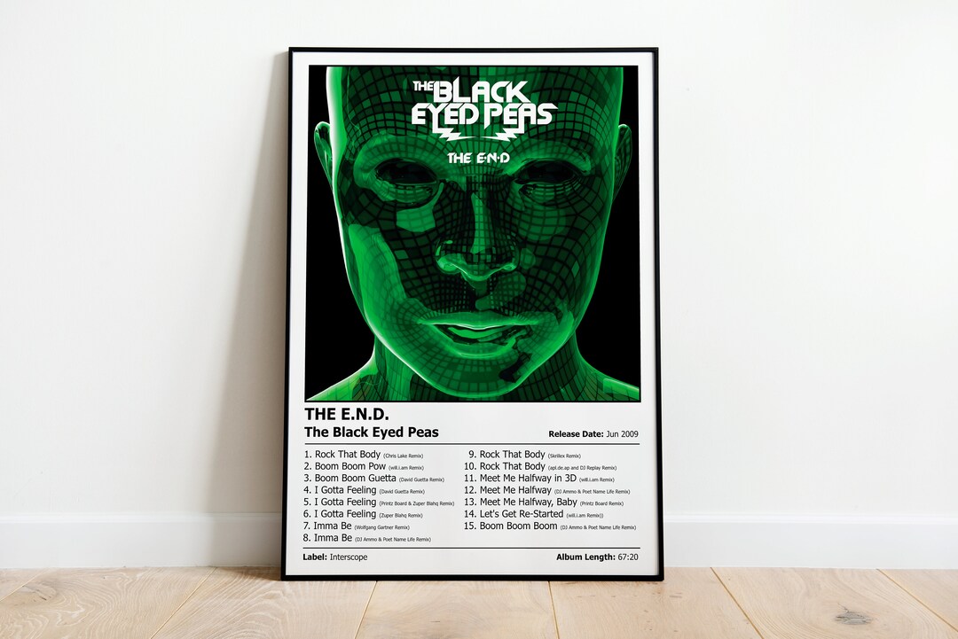 The Black Eyed Peas the E.N.D. Album Cover Print Poster Wall Art