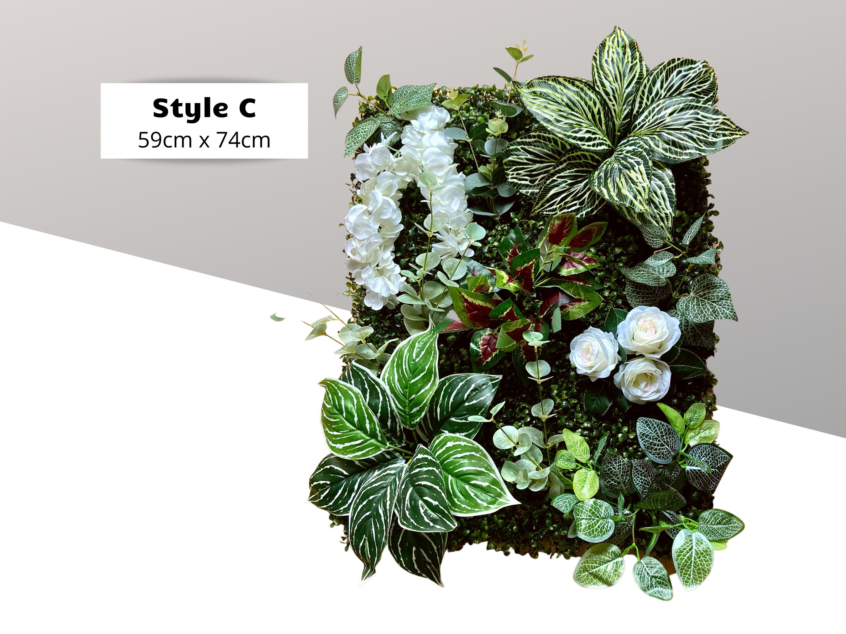 Large Artificial Plant Wall Panel Living Wall Backdrop Wall Etsy UK