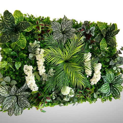 Large Artificial Plant Green Wall Panel Etsy