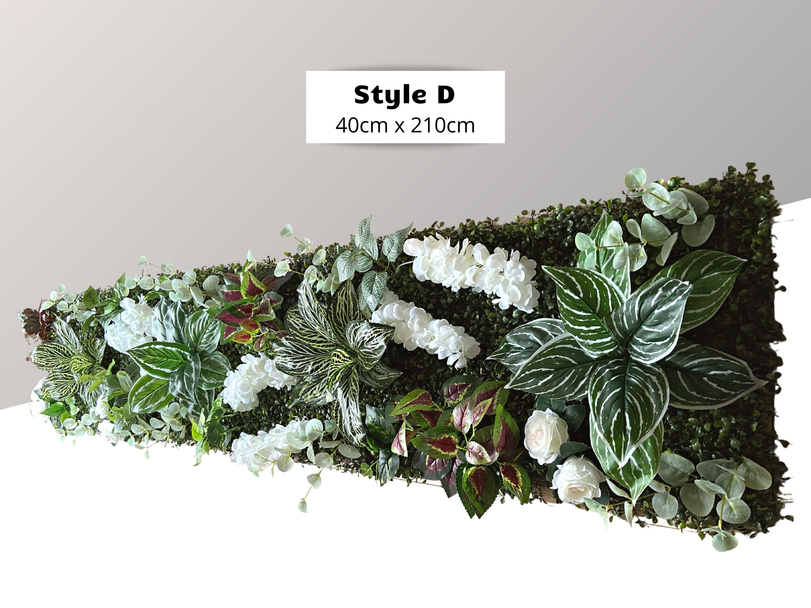 Large Artificial Plant Wall Panel Living Wall Backdrop Wall Etsy UK