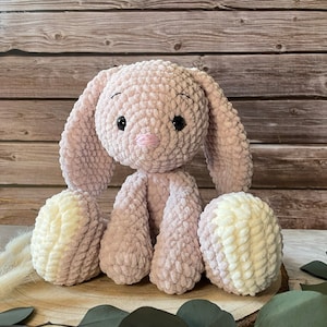 Crocheted rabbit Lou / rabbit / birth / gift / birthday / cuddly toy / amigurumi